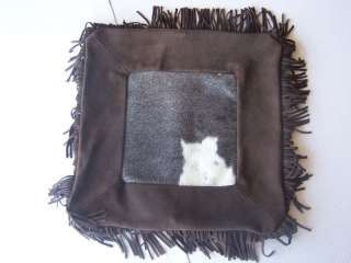 SUEDE LEATHER,COWHIDE ACCENT PILLOW COVER,HAIR ON,DECOR  