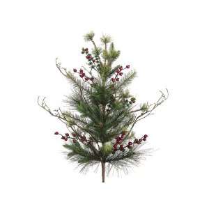  24 Berry/Pine Tree Green Red (Pack of 6): Home & Kitchen