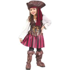  Childrens Girl Pirate Costume (SizeMedium 8 10) Toys 