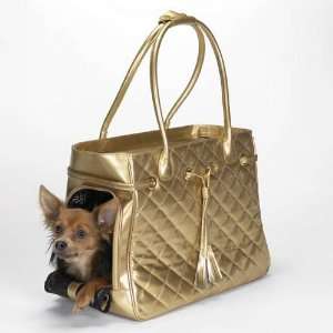  TEACUP   GOLD   Quilted Metallic Pet Carriers Pet 
