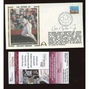  1987 Gateway Cachet Envelope Cal Ripken Jr. Orioles 