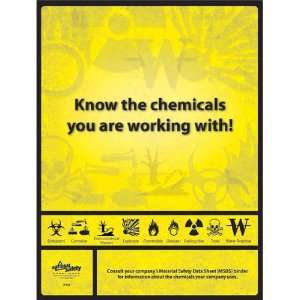 National Safety Compliance Know Your Chemicals Poster   18 X 24 Inches 