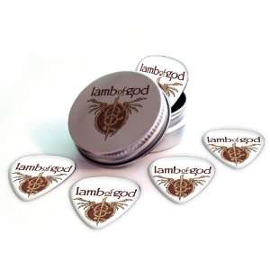  Lamb of God Logo Electric Guitar Picks X 5 (2 Sided Print 