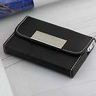 Flip Up Hinged PU Business Card Holder Case,Business Present Gift