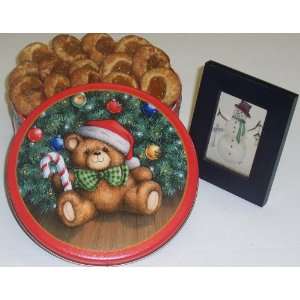 Scotts Cakes 1 lb. Cinnamon Apple Butter Cookies in a Teddy Bear Tin 