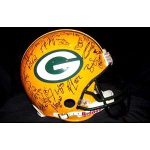  Champions Greenbay Packers Team Signed Authentic Riddell Pro Line 