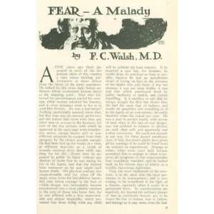  1911 Fear Overcoming Fear by F D Walsh 