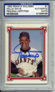 WILLIE MAYS SIGNED AUTOGRAPHED PSA DNA AUTO CARD  