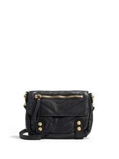 Linea Pelle   Dylan Chevron Quilted Leather Clutch/Black
