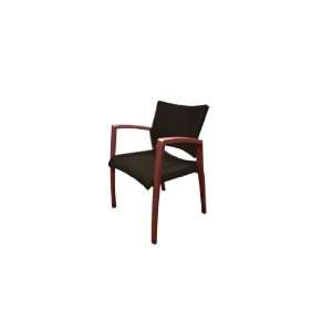  National Respect Fabric Side chair with Arms, Pine (Dark 