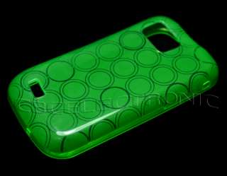 New Green Gel skin silicon case cover for Samsung i8000 Omnia 2  