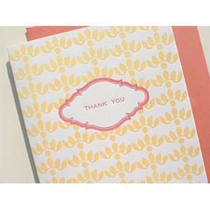  mimosa letterpress thank you boxed note cards: Health 