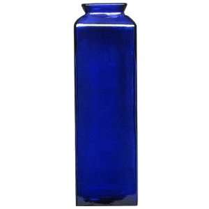  Spanish Large Recycled Cobalt Blue Glass Vase 17.5H: Home 