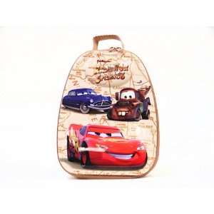  Cars Tan Backpack Style Kids Tin Lunch Box: Toys & Games