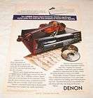 denon dcd 1560 cd player print ad from 1990 expedited