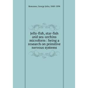  Jelly fish, star fish and sea urchins microform  being a 