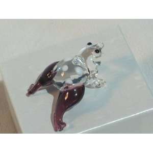    Collectibles Crystal Figurines Purple Frog 