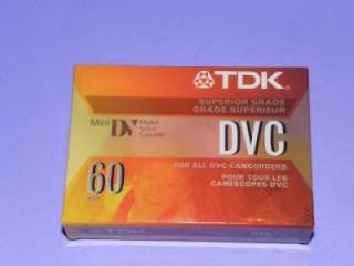 TDK DVC 4 PACK MINI DIGITAL VIDEO CASSETTE DV TAPE NEW  