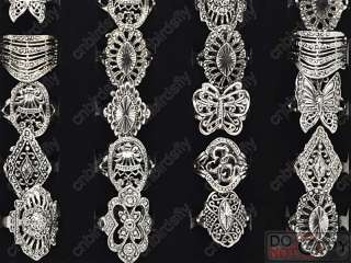 Wholesale 120pcs Mixed Elegant metal Alloy beads Rings  