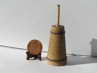 Miniature Dollhouse Wooden Butter Churn 1 Pc 2 3/4  