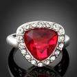 Arinna swarovski crytal heart red ruby WGP fashion ring