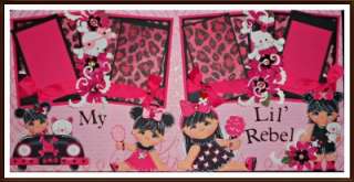   ~girl~ PREMADE~ scrapbooking pages~ PAPER PIECINGS~TWAG~TAMMY  