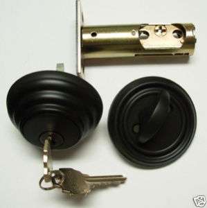 Emtek low profile brass single cylinder deadbolt  