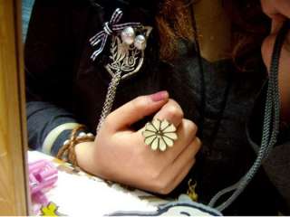 C4543 Womens Chrysanthemum Ring Size6 10(Adjustable)  