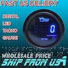   BLUE DIGITAL LED SMOKED TACHO TACHOMETER GAUGE FROM US ! EASY READ