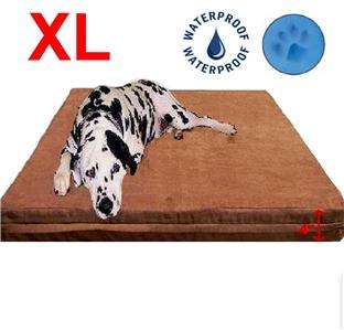 DOG PET BED EXTRA LARGE 40X35X4 MEMORY FOAM Suede Cover and 