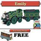 EMILY   Thomas Wooden Tank Toy Train NIB + FREE TOBY