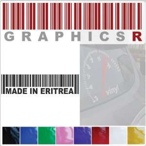 Sticker Decal Graphic   Barcode UPC Pride Patriot Made In Eritrea A369 