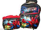 Marvel Spiderman Spider Man Sense Large Rolling Backpack Bag Tote 