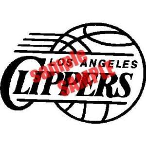 LOS ANGELES CLIPPERS TEAM NBA WHITE VINYL DECAL STICKER