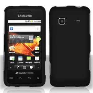 Black Rubberized Hard Shell Case Cover for Samsung Galaxy Prevail