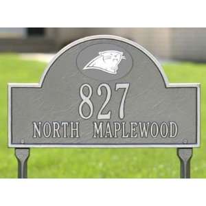 Carolina Panthers Pewter & Silver Personalized Address Plaque with 