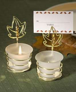 72   Fall / Autumn Place Card Holders   Candle   Wedding Favors  