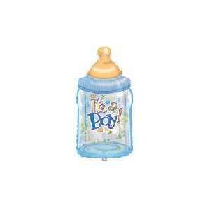  14 Airfill Baby Boy Bottle M115   Mylar Balloon Foil 
