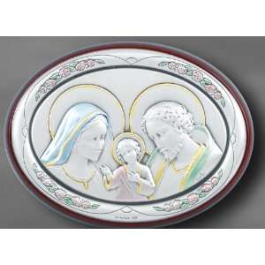  Religious Sterling Silver Artwork Holy Family Jesus Mary 