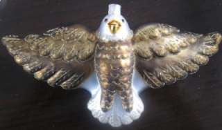 NEW EAGLE HAND BLOWN GLASS ORNAMENT STATELY  