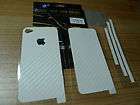   3D FULL BODY WHITE DECAL COVER SKIN for Apple iPhone 4 4S very nice