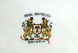 Royal Bayreuth Gold and Red Band Dinner Plates ~ Two  