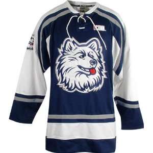  Connecticut Huskies Hat Trick Hockey Jersey: Sports 