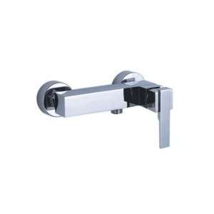    Single Handle Chrome Wall mount Shower Faucet: Home Improvement