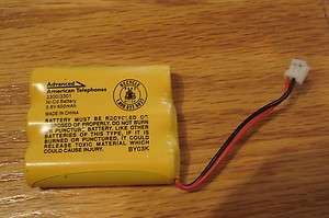 AT&T Original Yellow Phone Battery Model 3300/3301 BY03K 3.6V 600mAh 