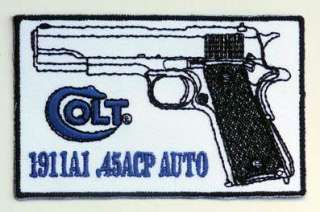 COLT 1911 A1 Auto Pistol Collectors Embroidered Patch  