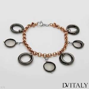 DV ITALY Wonderful Bracelet Well Made in 14K/925 Gold plated Silver 