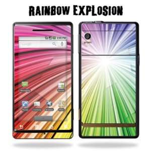   for Motorola Droid   Rainbow Explosion Cell Phones & Accessories