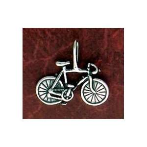  Sterling Silver Charm, Bicycle, 11/16 inch long Jewelry