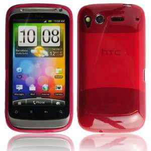 WalkNTalkOnline   HTC Desire S Red Hydro Gel Protective Case + FREE 